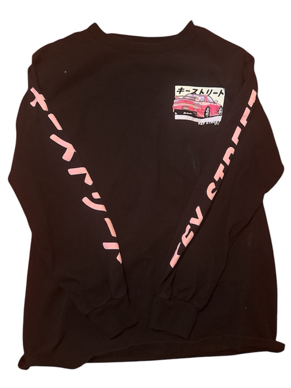 Keystreet Long-Sleeve Graphic Car Tee